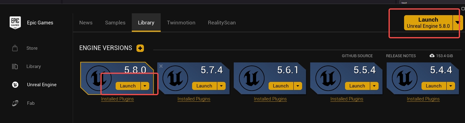 Start Unreal Engine and create a new project