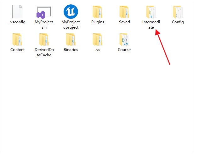 Prepare to regenerate project files after deleting Intermediate