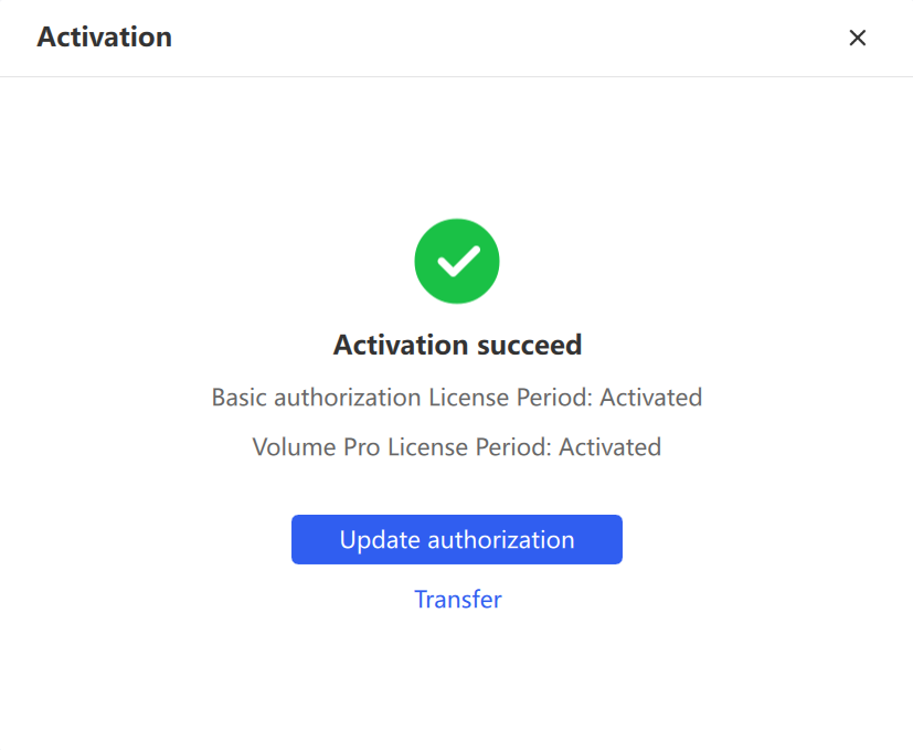 Online activation