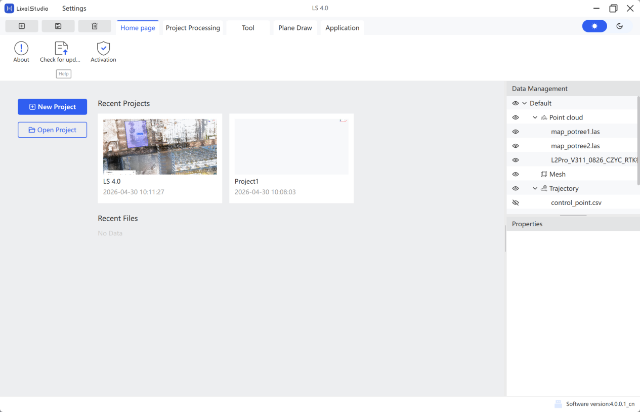 Home page