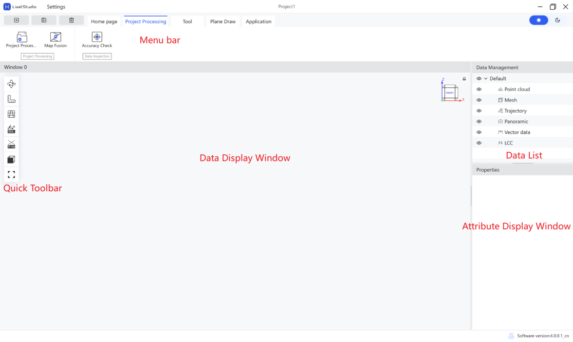 Main interface