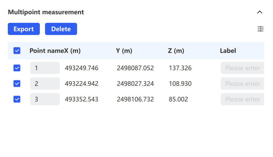 Multi-point measurement