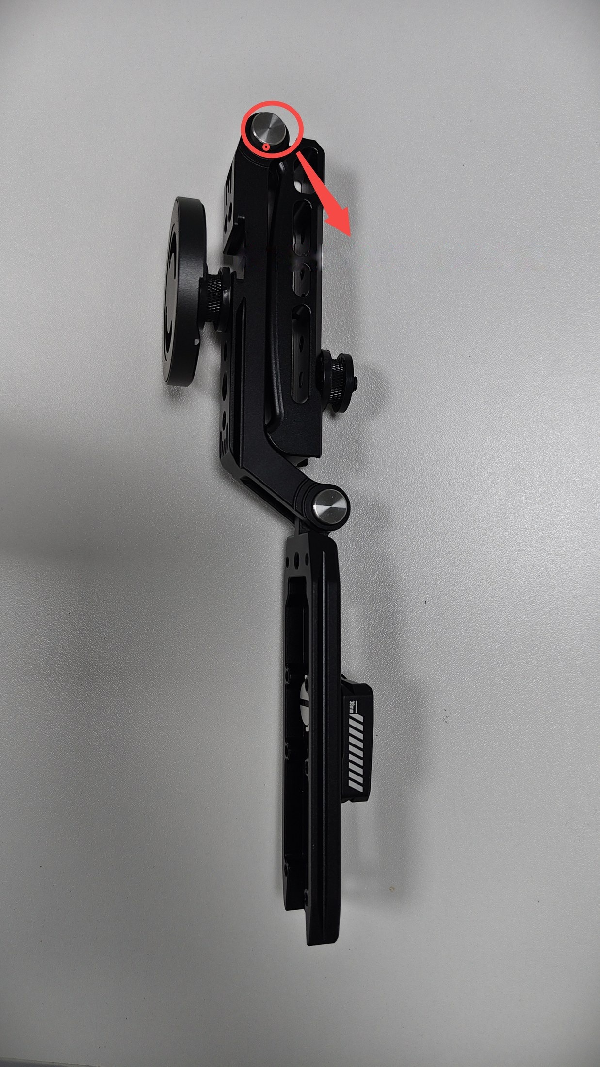 灵光 K2 安装步骤 1:调节转轴角度
