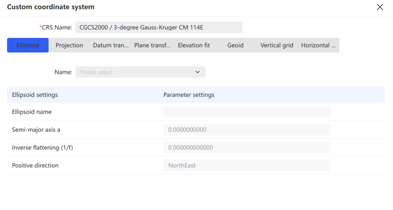 Custom coordinate system