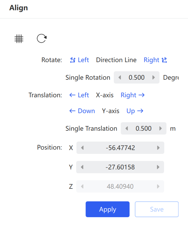 Align parameters