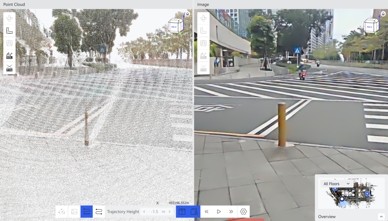 Panorama overlay interface