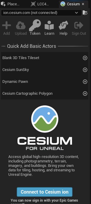 Enabling the CesiumForUnreal plugin