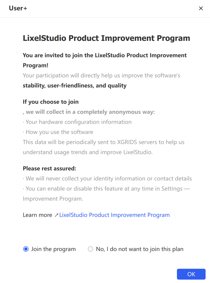 Improvement program