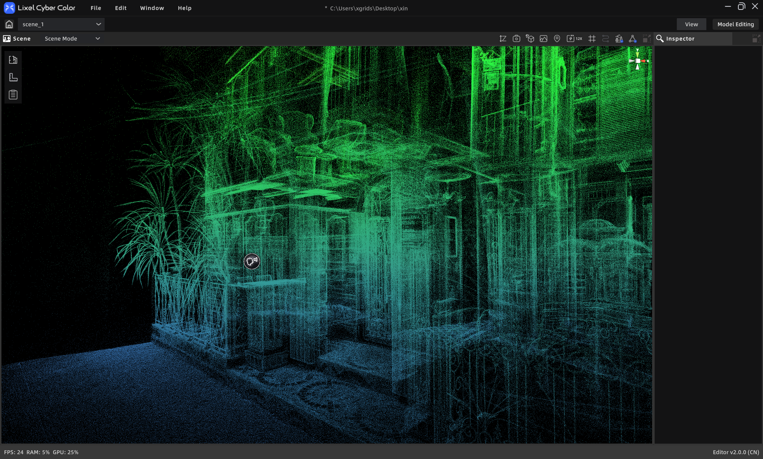 Point cloud view
