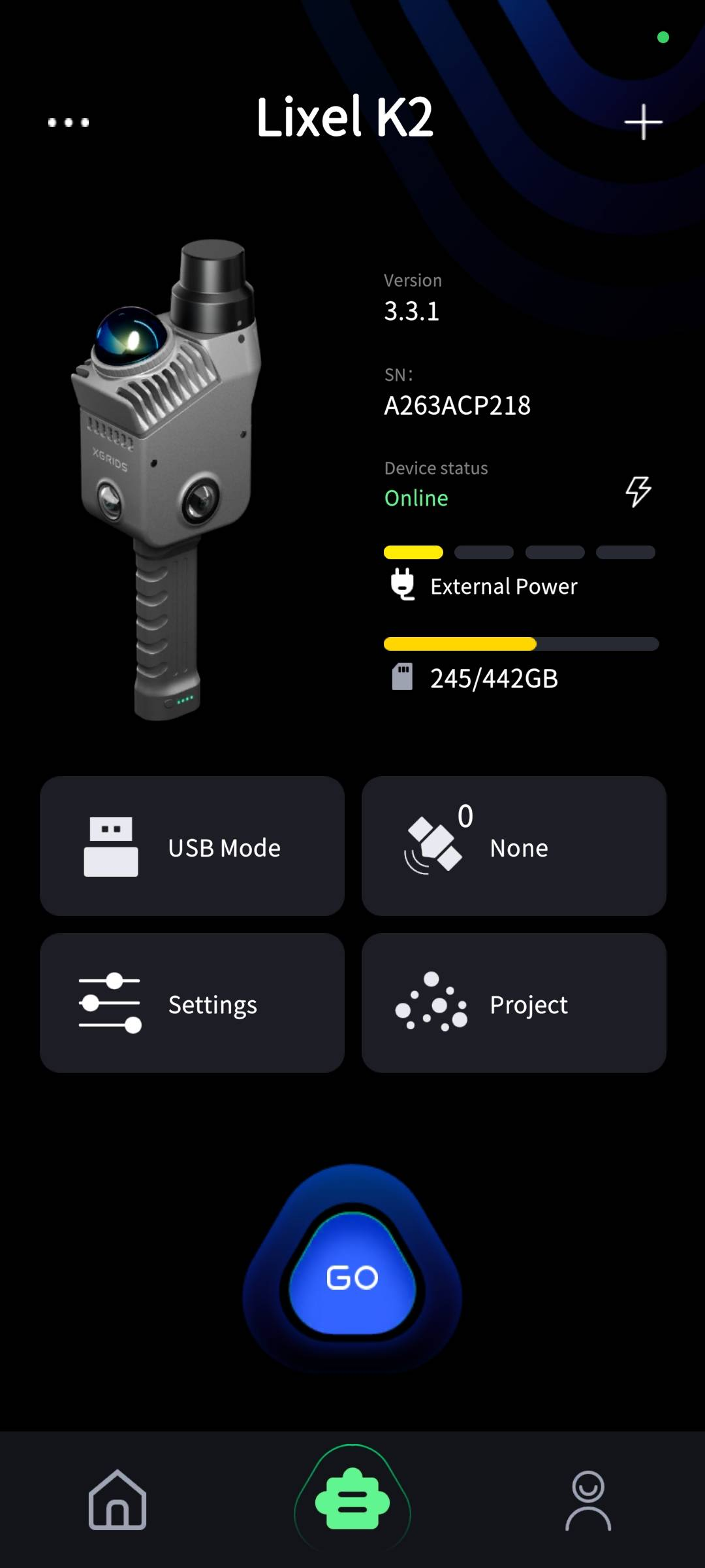 Standby-for-scanning screen