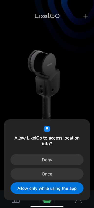 Grant location permission