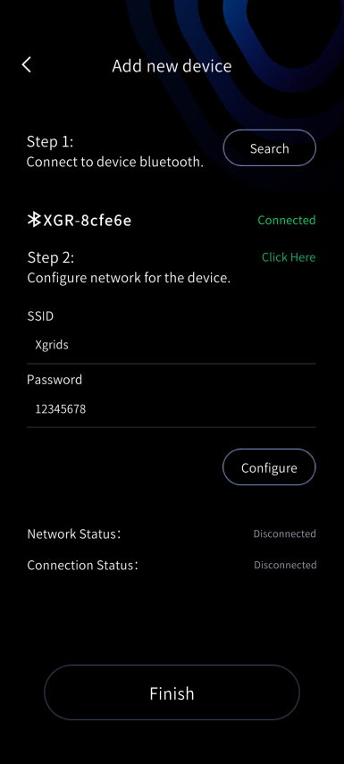 Device connects to hotspot