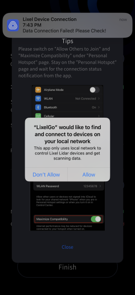 Permission dialog