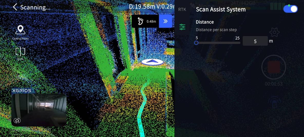 Step distance setting