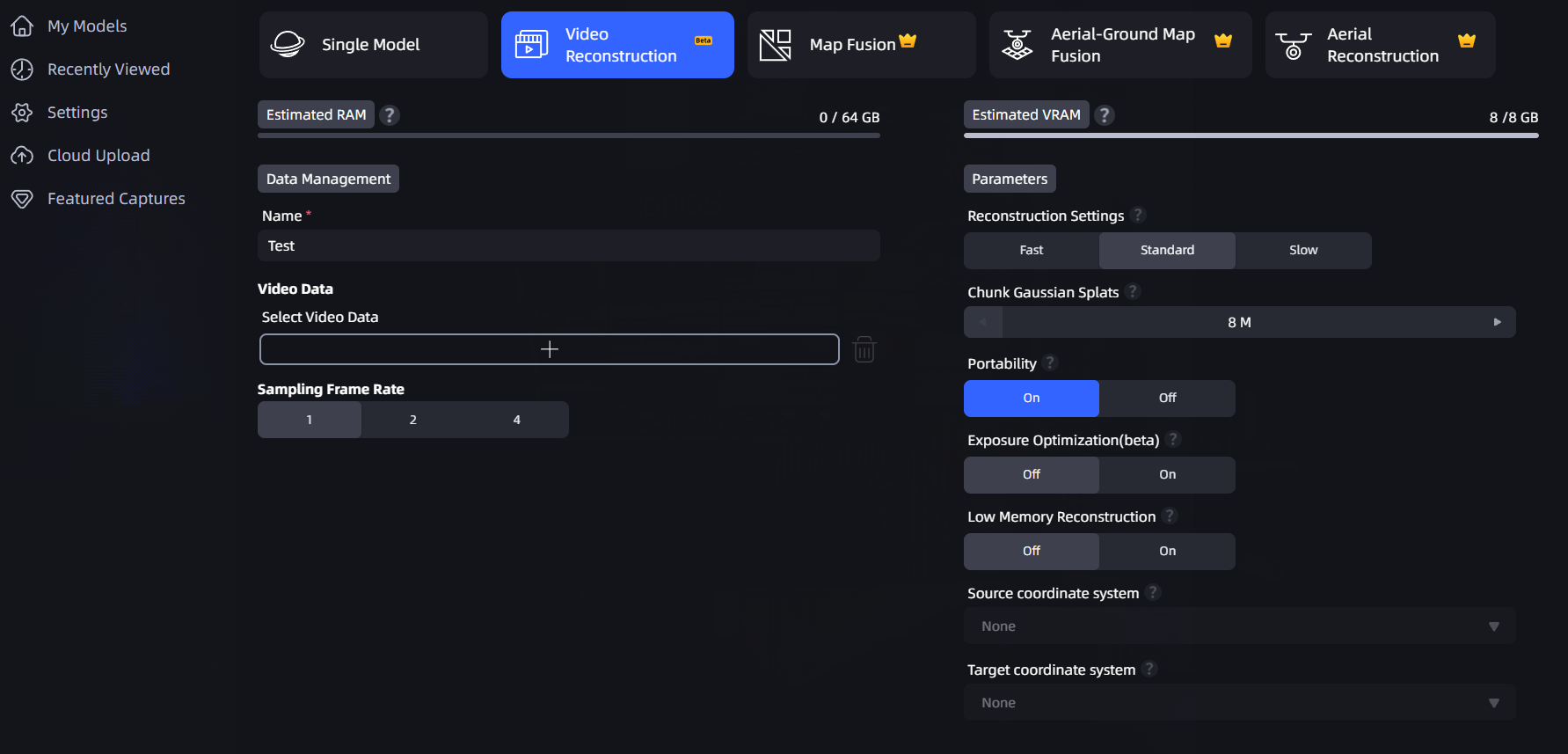 Video input type