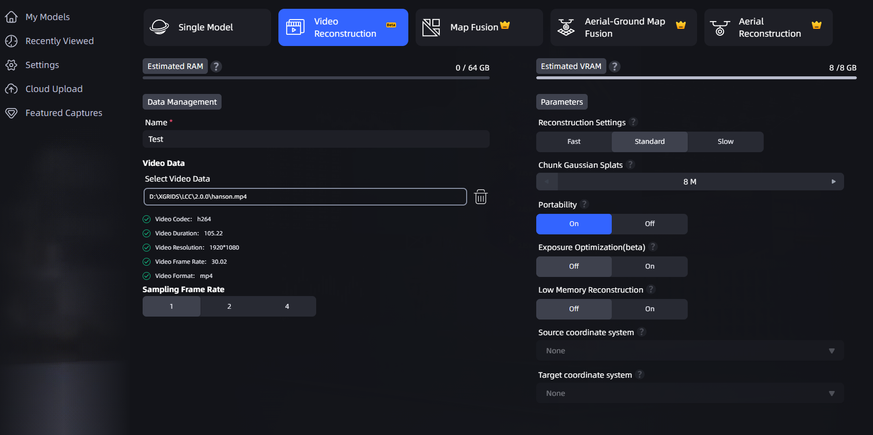 Video validation result